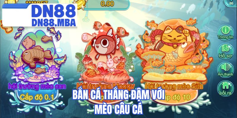 Bắn cá thắng đậm với Mèo câu cá